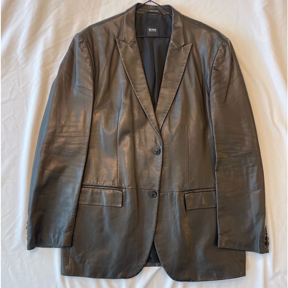 Leather blazer